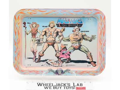 He-Man Metal TV Lap Tray Masters of the Universe MOTU 1982 Mattel Vintage