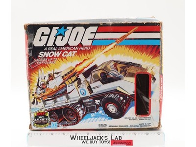 Snow Cat W/ Frostbite 100% Complete W/Box GI Joe 1985 Hasbro Vintage Vehicle