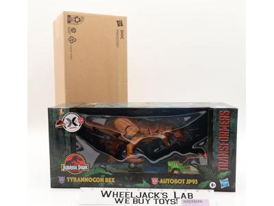 Tyrannocon Rex & Autobot JP93 Transformers x Jurassic Park Hasbro NEW SEALED