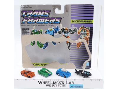 Military Patrol W CARDBACK Micromaster Vintage Hasbro 1990 G1 Transformers