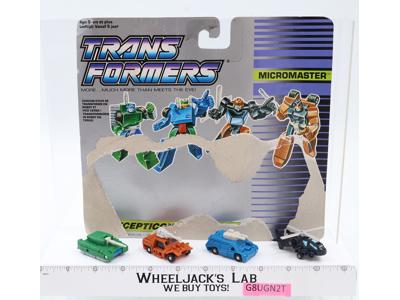 Military Patrol W CARDBACK Micromaster Vintage Hasbro 1990 G1 Transformers