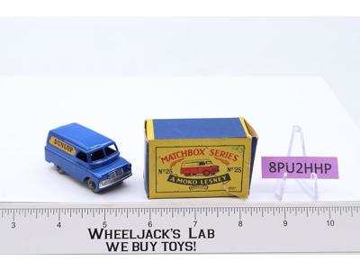 Dunlop Van No. 24 MOKO Lesney Matchbox 1956 BLUE Vintage England w/ Box