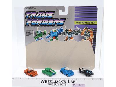 Military Patrol W CARDBACK Micromaster Vintage Hasbro 1990 G1 Transformers
