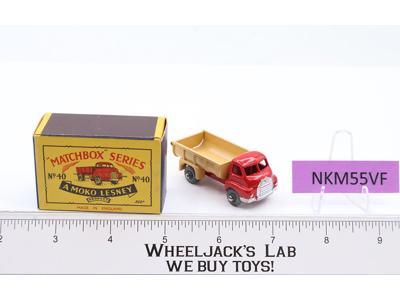 Bedford 7 Ton Tipper Truck No. 40 MOKO Lesney Matchbox 1957 Vtg England w/Box NM