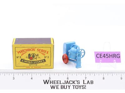 Cement Mixer No.3 MOKO Lesney Matchbox BLUE Vintage w/ B2 Box