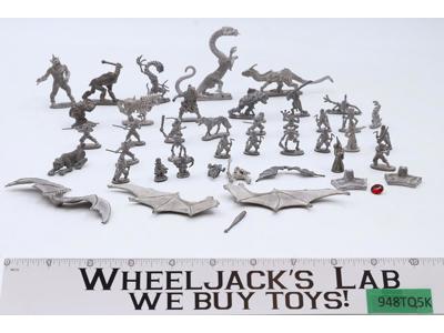 40pc LOT Pewter Dungeons & Dragons Miniatures 1970-80s Ral Partha Grenadier Vtg