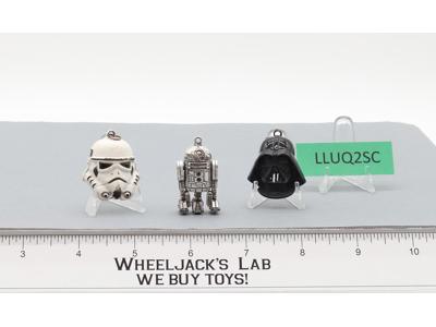 R2-D2 Stormtrooper Darth Vader Charms Pendants Star Wars Lucasfilm Vintage Metal
