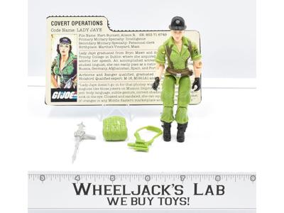 Lady Jaye V1 Complete GI Joe 1985 Hasbro Action Figure Vintage