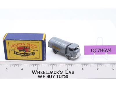 Karrier Refuse Collector No. 38 MOKO Lesney Matchbox 1957 GREY Vtg England w/Box