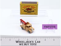 Bedford Wreck Truck No. 13 MOKO Lesney Matchbox 1958 Tan Vintage England w/ Box