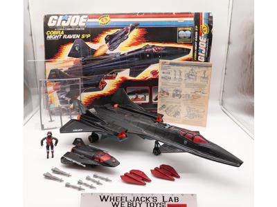 Cobra Night Raven S3P W/Strato-Viper Complete W/Box & Insert GI Joe 1986 Hasbro