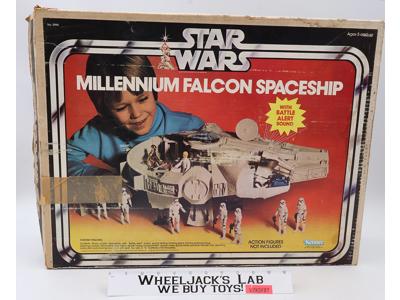 Millennium Falcon WORKS 100% Complete W/Box + Insert Star Wars 1979 Kenner