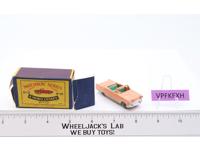 Ford Zodiac Convertible No. 39 MOKO Lesney Matchbox 1957 Peach Vtg England w/Box