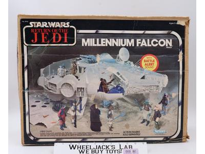Millennium Falcon WORKS 100% Complete W/Box Star Wars ROTJ 1983 Kenner Vehicle