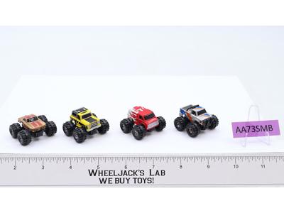 Lot of 4 Monster Truck Vehicles 1988-89 Vintage Galoob Micro Machines