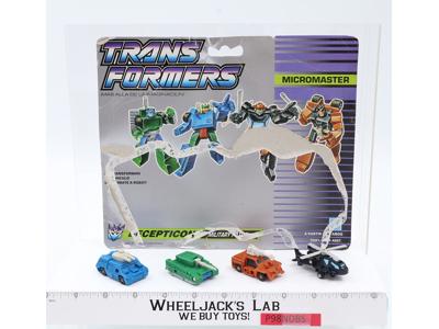 Military Patrol W CARDBACK Micromaster Vintage Hasbro 1990 G1 Transformers