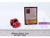 G2 Hubcap METALLIC RED Complete 1993 Hasbro Transformers Vintage Action Figure