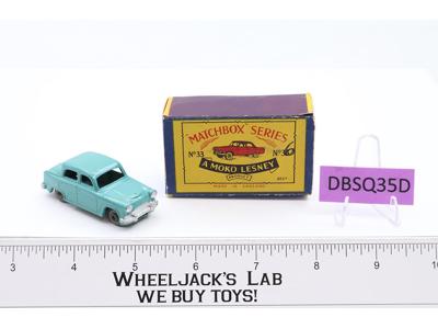 Austin A50 No. 36 MOKO Lesney Matchbox 1957 BLUE GREEN Vintage England