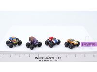 Lot of 4 Monster Truck Vehicles 1988-89 Vintage Galoob Micro Machines