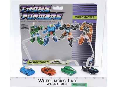 Military Patrol W CARDBACK Micromaster Vintage Hasbro 1990 G1 Transformers