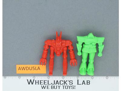 Larami Lot of 2 Orguss Robot Mech 3" PVC Figures Transformers Gundam
