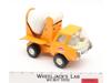 Orange & White Cement Mixer Truck Tilt Bed Pressed Steel 1970s Tonka Vintage