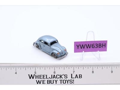Volkswagen Sedan VW No. 8 Budgie Diecast Metallic Blue 1950s Vtg England