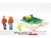 #307 Wilderness Patrol Pontoon Boat + 2 Figures Adventure People Fisher Price