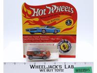 Python Orange Hot Wheels 1968 Mattel Vtg Redline RL WHITE INT Blister MOSC