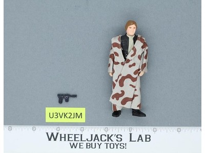Han Solo Trench Coat 100% Complete Star Wars ROTJ 1983 Vintage Kenner NO REPRO