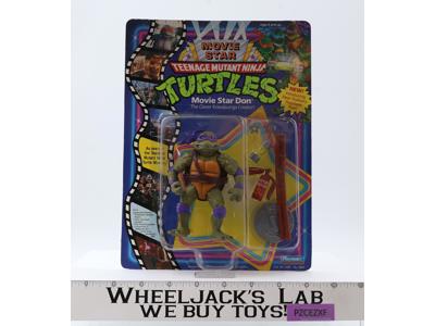 Movie Star Don Teenage Mutant Ninja Turtles TMNT 1991 Playmates MOSC UNPUNCHED