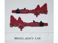 Metroplex Six-Gun Red Leg Guns Pair 1985 Vintage G1 Transformers Action Figure