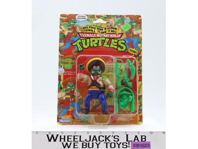 Bandito Bashin' Mike Wacky Wild West TMNT 1992 Playmates Figure NEW SEALED