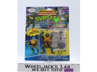 Head Droppin' Leo Teenage Mutant Ninja Turtles Ninja Power TMNT Playmates MOSC