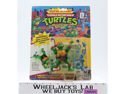 Breakfightin' Raphael Wacky Action TMNT 1990 Playmates Action Figure NEW SEALED