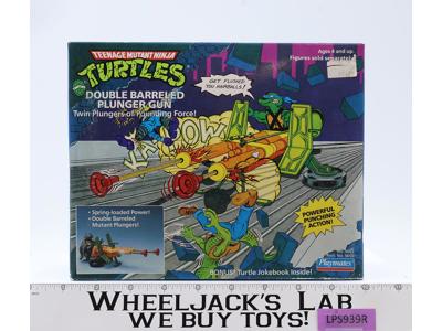 Double Barreled Plunger Gun TMNT 1989 Playmates Action Figure Vehicle NEW SEALED
