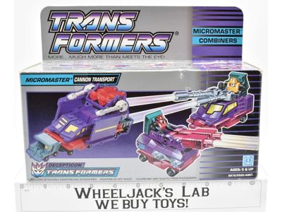 Cannon Transport Micromaster MIB 100% Complete D 1990 Vintage G1 Transformers