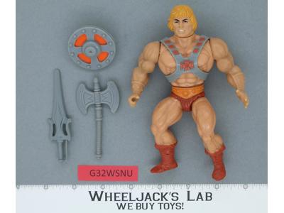He-Man 100% Complete Masters of the Universe MOTU 1982 Mattel Vintage Figure