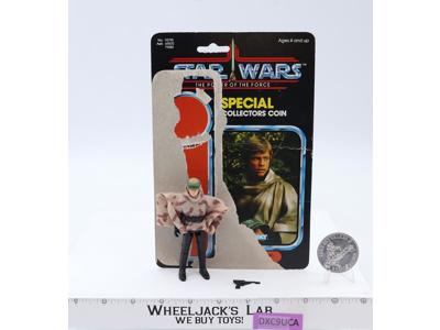Luke Skywalker Battle Poncho Complete 92 Back Star Wars POTF 1985 Kenner Figure