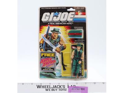 Muskrat GI Joe 1987 Hasbro Vintage Action Figure NEW MOSC SEALED