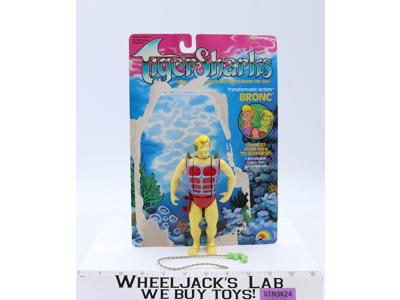 Bronc Tiger Sharks 100% Complete W/CARD LJN 1987 Vintage Action Figure