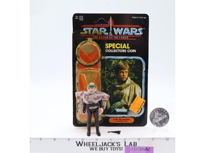 Luke Skywalker Battle Poncho Complete 92 Back Star Wars POTF 1985 Kenner Figure
