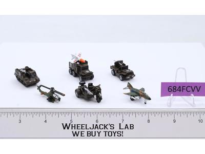 Lot of 6 Military Vehicle Micro Machines 1987-89 Galoob Vintage
