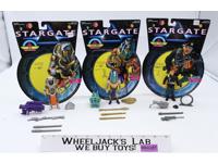 Lot of 3 Anubis, Ra, Col. O'Neil W/Card & Access. Stargate Hasbro 1994 Figures