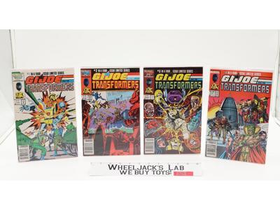 GI Joe and the Transformers Comic Books # 1-4 Marvel Comics 1980s Vintage