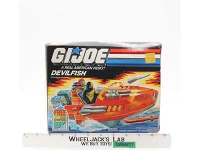 Devilfish Vehicle 100% Complete W/Box GI Joe 1986 Hasbro Action Figure Vehicle