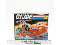 Devilfish Vehicle 100% Complete W/Box GI Joe 1986 Hasbro Action Figure Vehicle