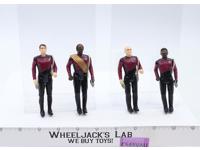 Lot of 4 Star Trek The Next Generation 1988 Playmates Figures + Accessories