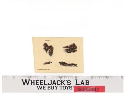 Battle Damaged X-Wing Fighter STICKER SHEET Star Wars Micro Collection Kenner