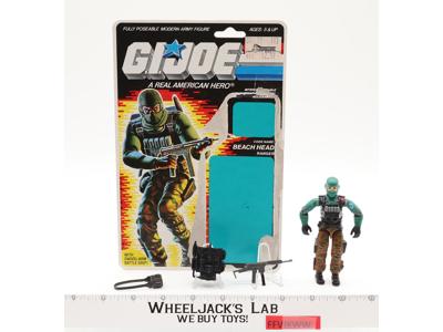 Beach Head V1 Complete W/36 Cardback 1986 G.I. Joe Hasbro Vintage Action Figure